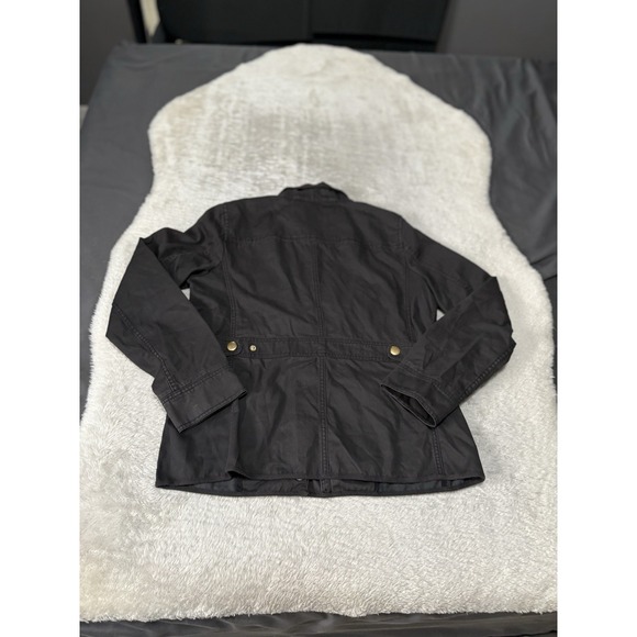 J. Crew Boyfriend Field Jacket Relaxed Fit Womens Dark Brown‎ Gray Canvas - Picture 2 of 8